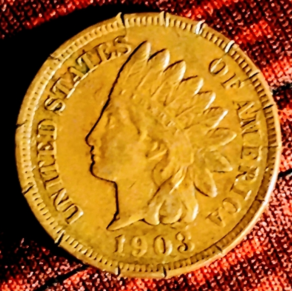 🔥1903 Indian Head Penny🔥 With Complete Rim Error! 😲 Super Rare Coin! 💯👍 - Picture 4 of 8